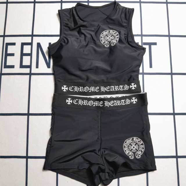 Letter Print Female Bathing Suit
