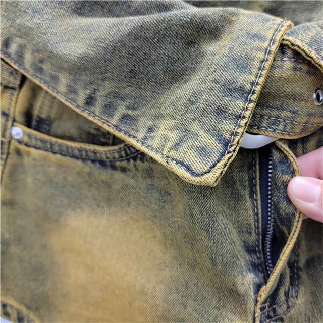 High Waist Cuffed Denim Shorts