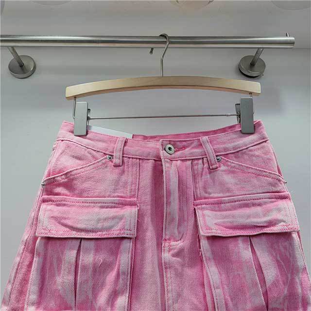 High Waist Vintage Cargo Skirt