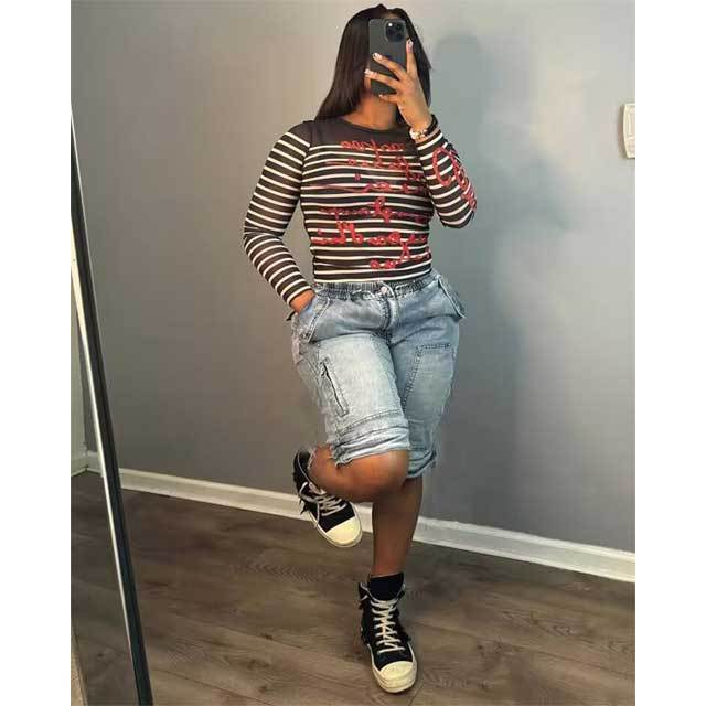 Chic Removable Cargo Jeans
