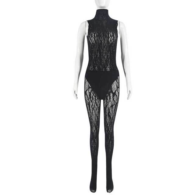 See Through Hollow Out Lingerie Pants Suit