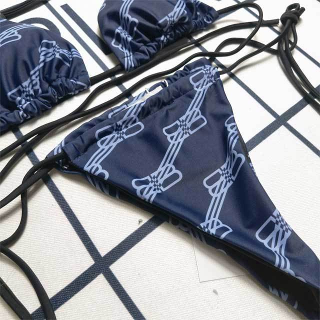 Printed Strappy Sexy Bikini Set