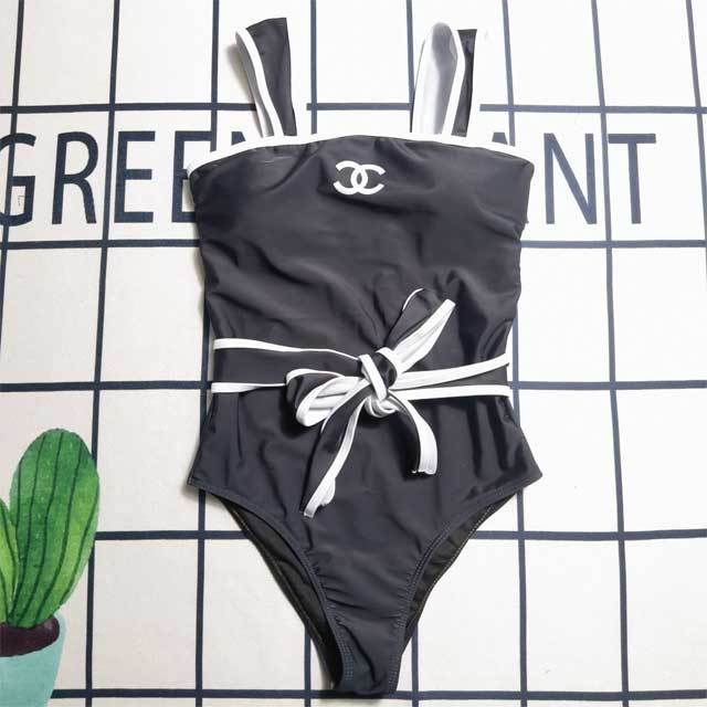 Printed Tied One Piece Swimsuit