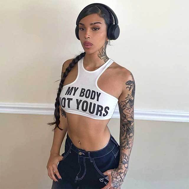Letter Print Tank Top