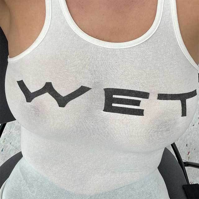 Letter Print Casual Tank Top