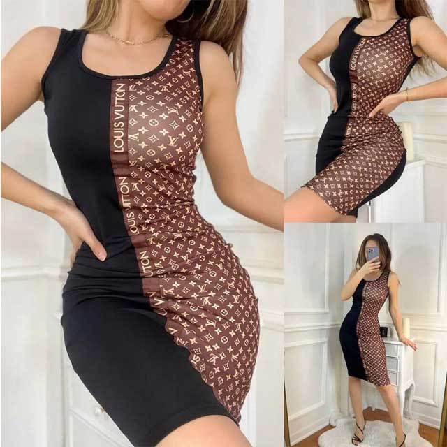 Color Block Printed Bodycon Dress