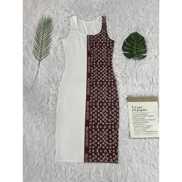 Color Block Printed Bodycon Dress