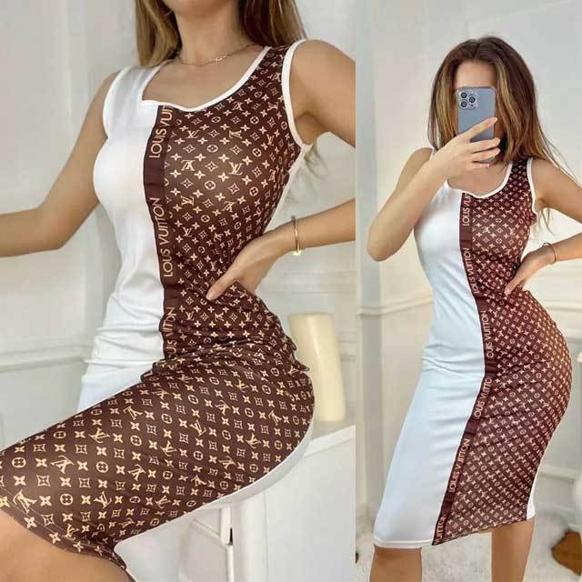 Color Block Printed Bodycon Dress