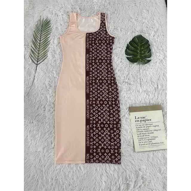 Color Block Printed Bodycon Dress