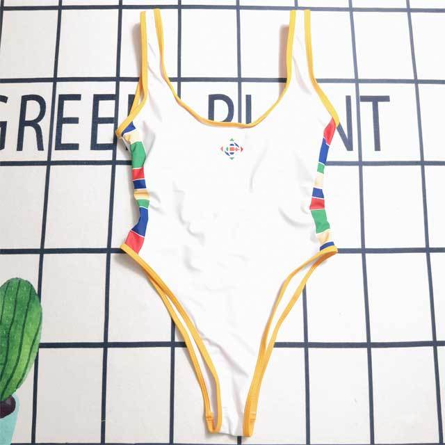 Printed Backless Sexy One Piece