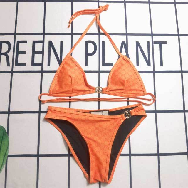 Printed Strappy Bikini Set