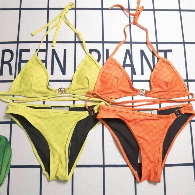 Printed Strappy Bikini Set