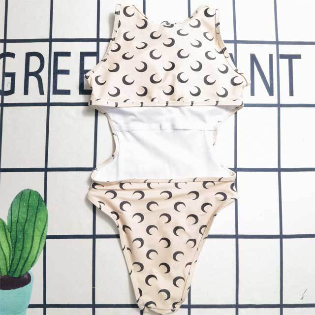 Cut Out Back Sleeveless Sexy One Piece