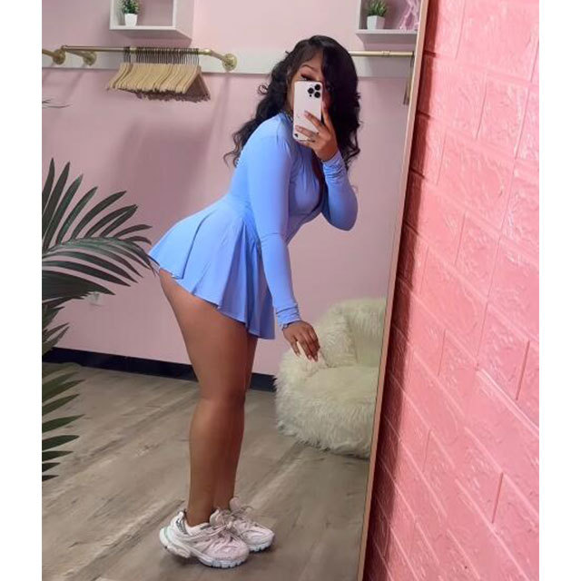 Active Tennis Mini Skirt Short Sets