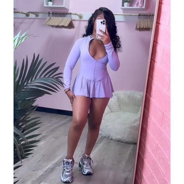 Active Tennis Mini Skirt Short Sets