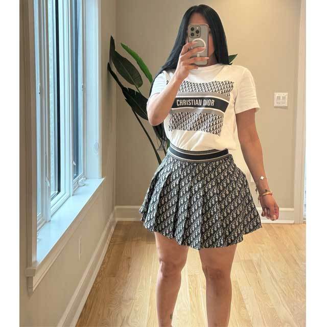 Printed Pleated Skirt Set