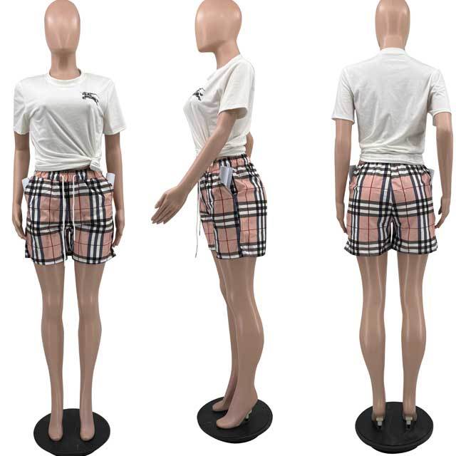Printed Drawstring Short Set