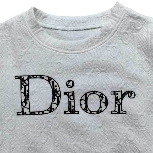 Letter Embossing Mini Skirt Set