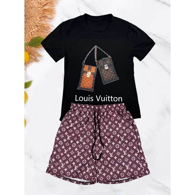 Printed Drawstring Short Set