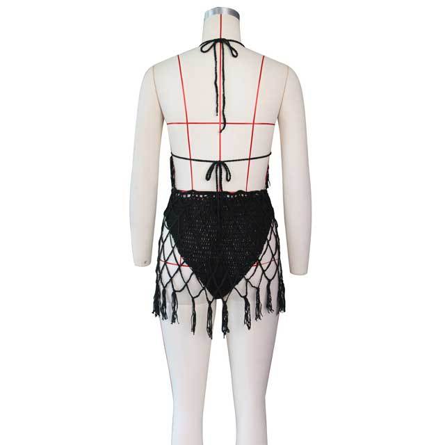 Crochet Hollow Out Bathing Suit