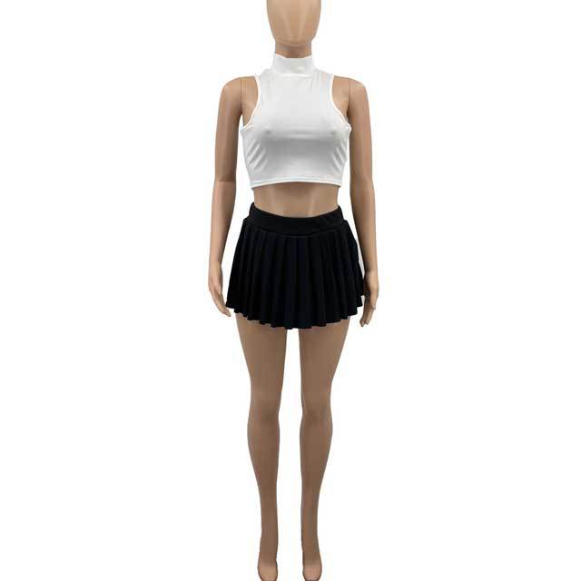 Sexy High Waist Pleated Skirt