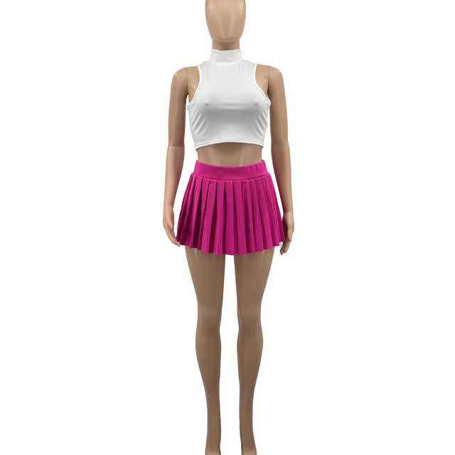 Sexy High Waist Pleated Skirt