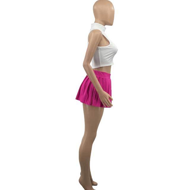 Sexy High Waist Pleated Skirt