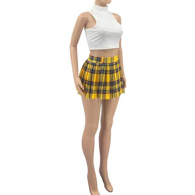 Sexy High Waist Pleated Skirt