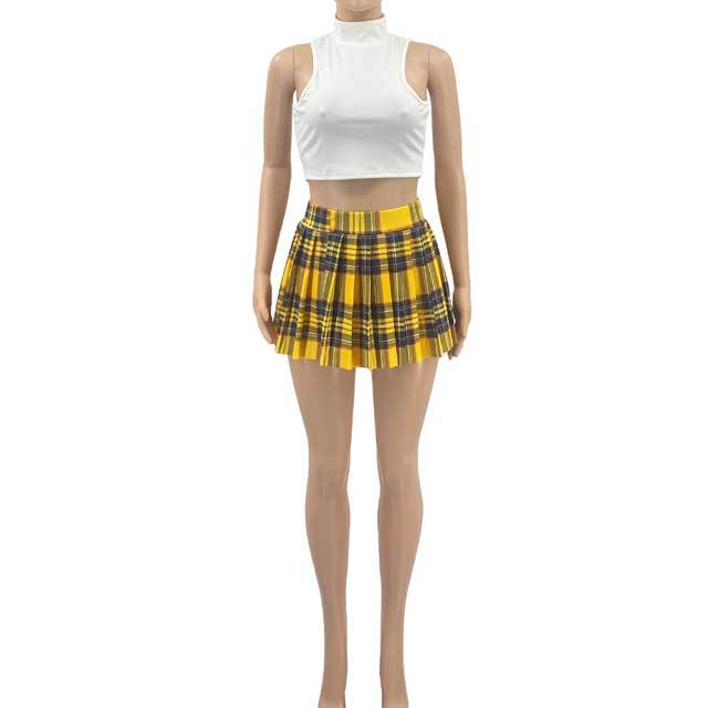 Sexy High Waist Pleated Skirt