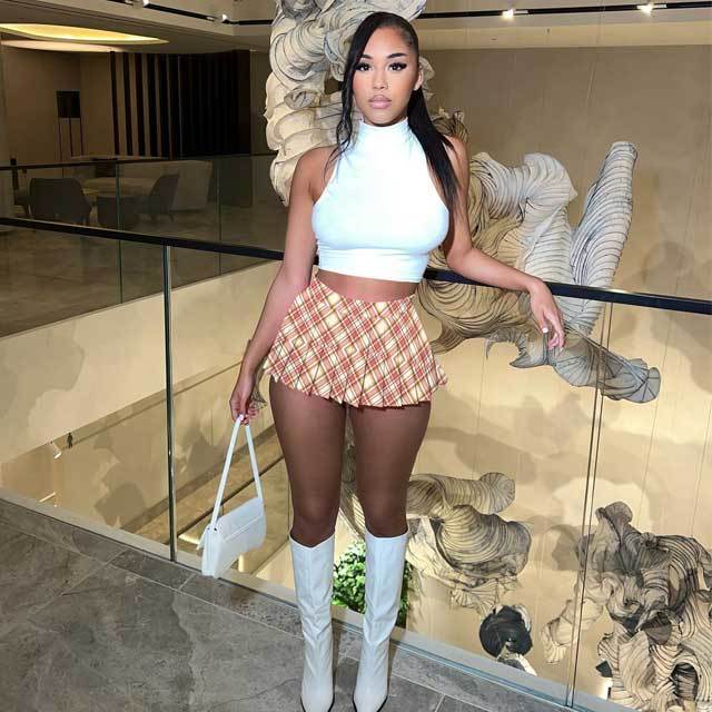 Sexy High Waist Pleated Skirt