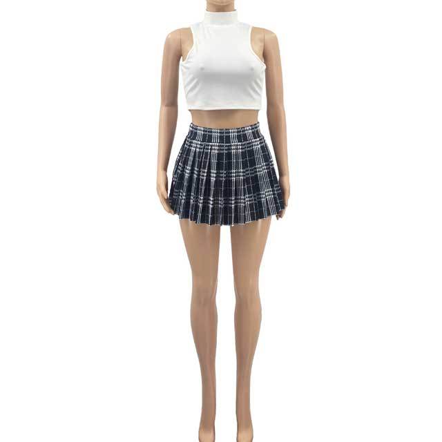 Sexy High Waist Pleated Skirt