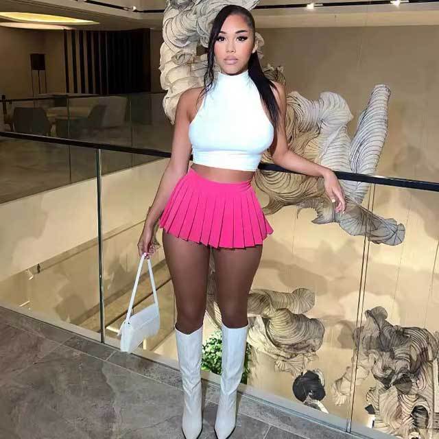 Sexy High Waist Pleated Skirt