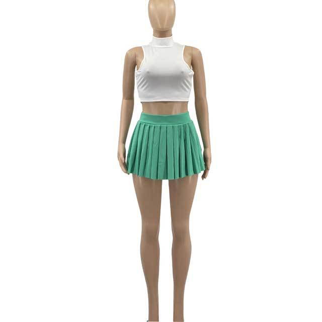 Sexy High Waist Pleated Skirt