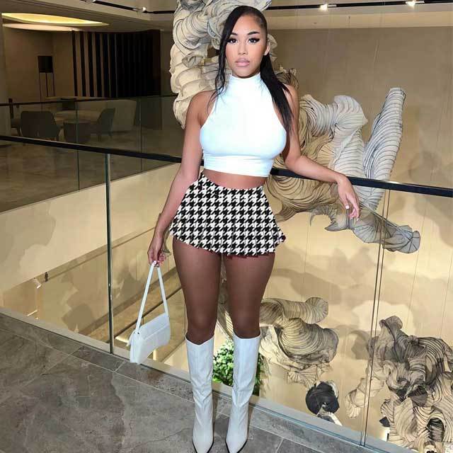 Sexy High Waist Pleated Skirt