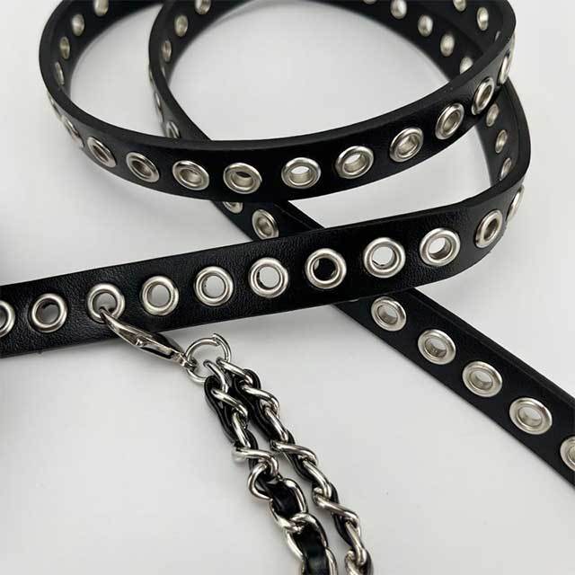 Versatile Studded Punk Chain Belt Bag