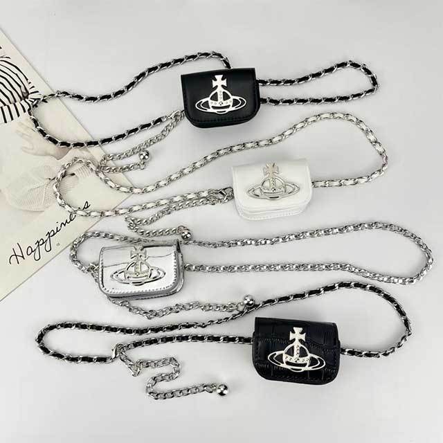 Trendy Punk Chains Belt Bag