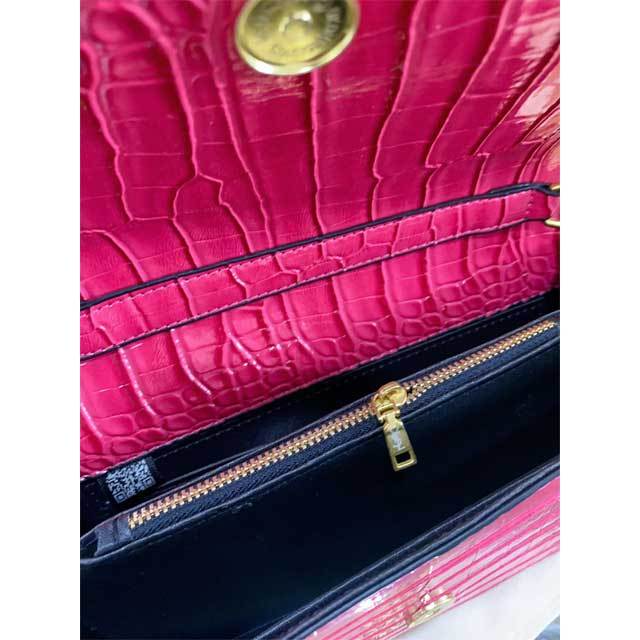 Crocodile Leather Messenger Bag