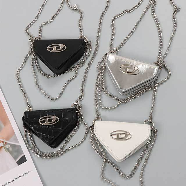 Triangle Chains Crossbody Mini Bag