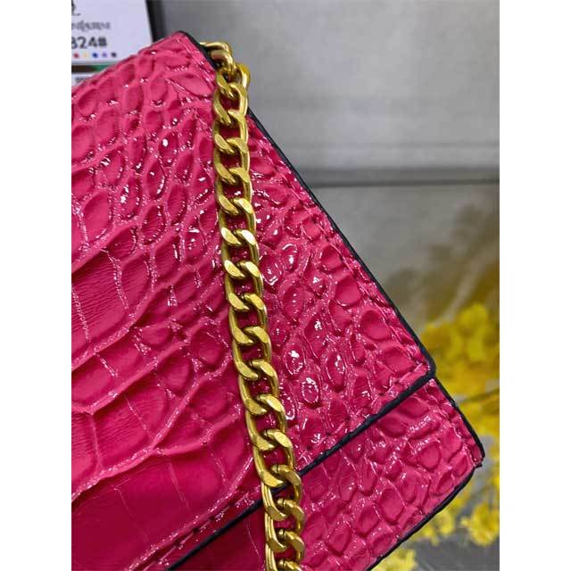 Crocodile Leather Messenger Bag
