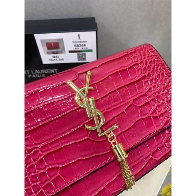 Crocodile Leather Messenger Bag