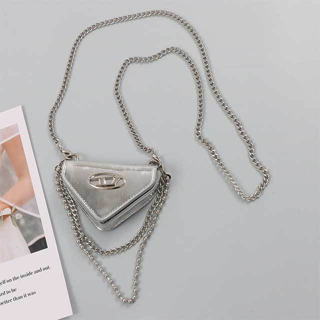Triangle Chains Crossbody Mini Bag