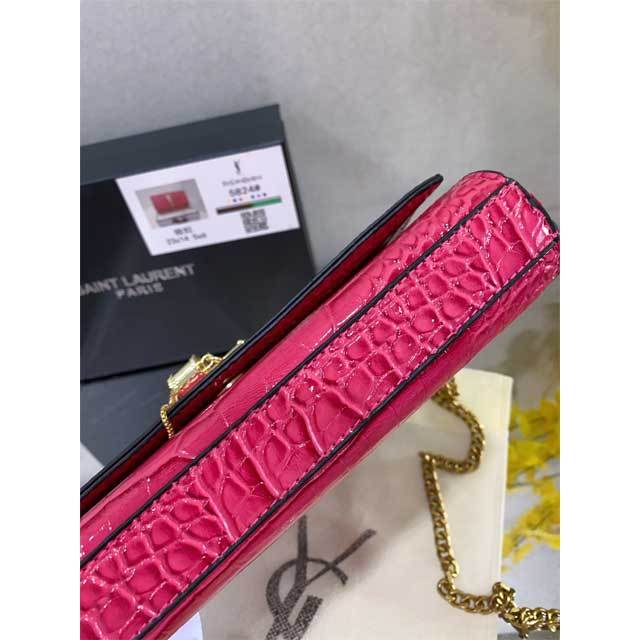 Crocodile Leather Messenger Bag
