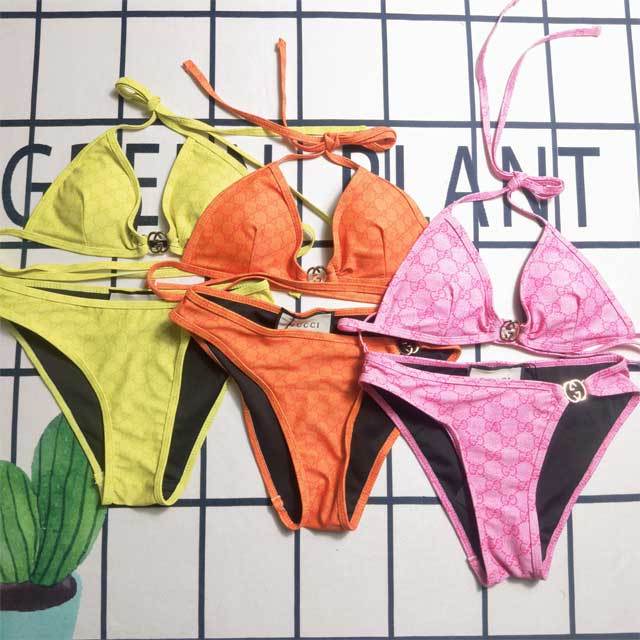 Printed Strappy Bikini Set