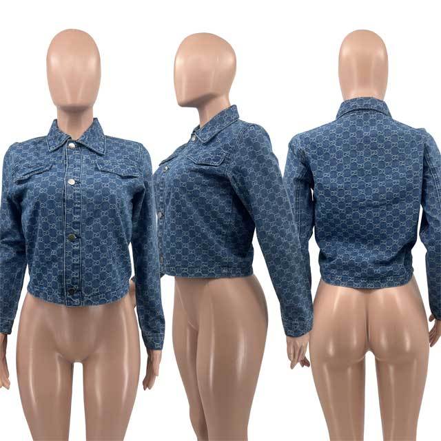 Washed Denim Casual Jacket