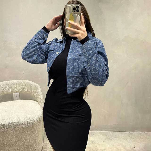 Washed Denim Casual Jacket