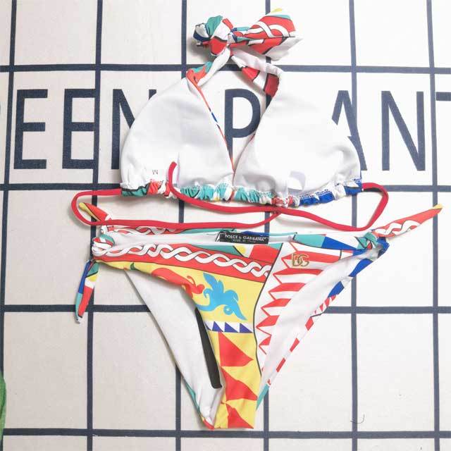 Printed Strappy Sexy Bikini Set