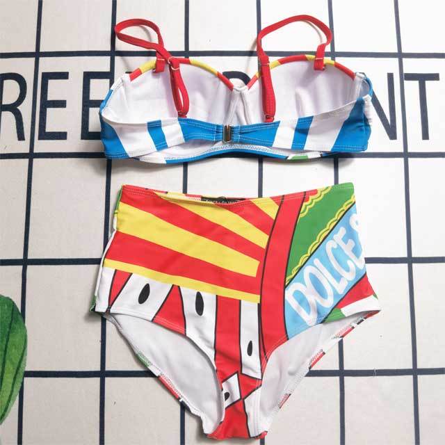 Printed Sexy High Waist Bathing Suit