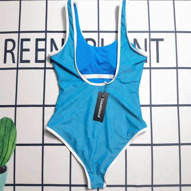 Printed Sexy Backless Swimsuit