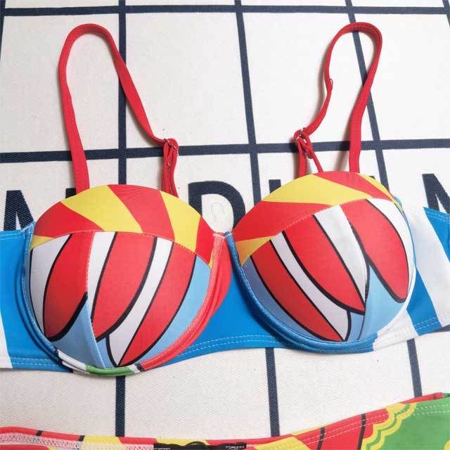 Printed Sexy High Waist Bathing Suit