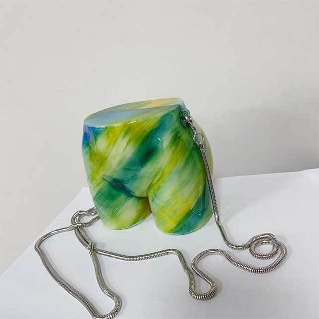Butt Shaped Chains Crossbody Mini Bag